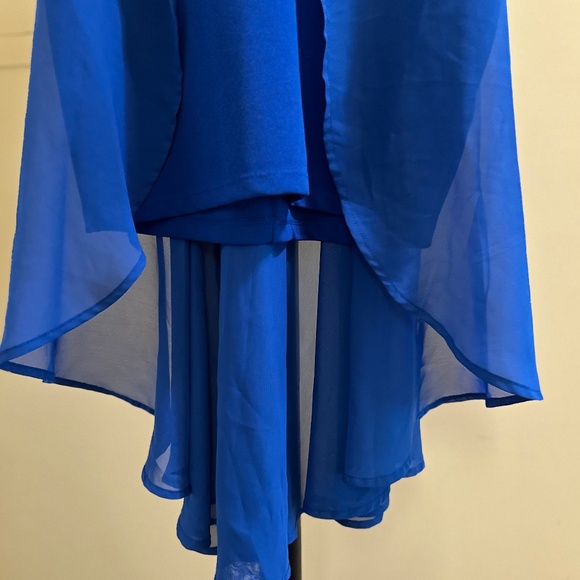 Material Girl NWOT  Hi-Lo Mixed Media Dress (S) - Picture 10 of 14